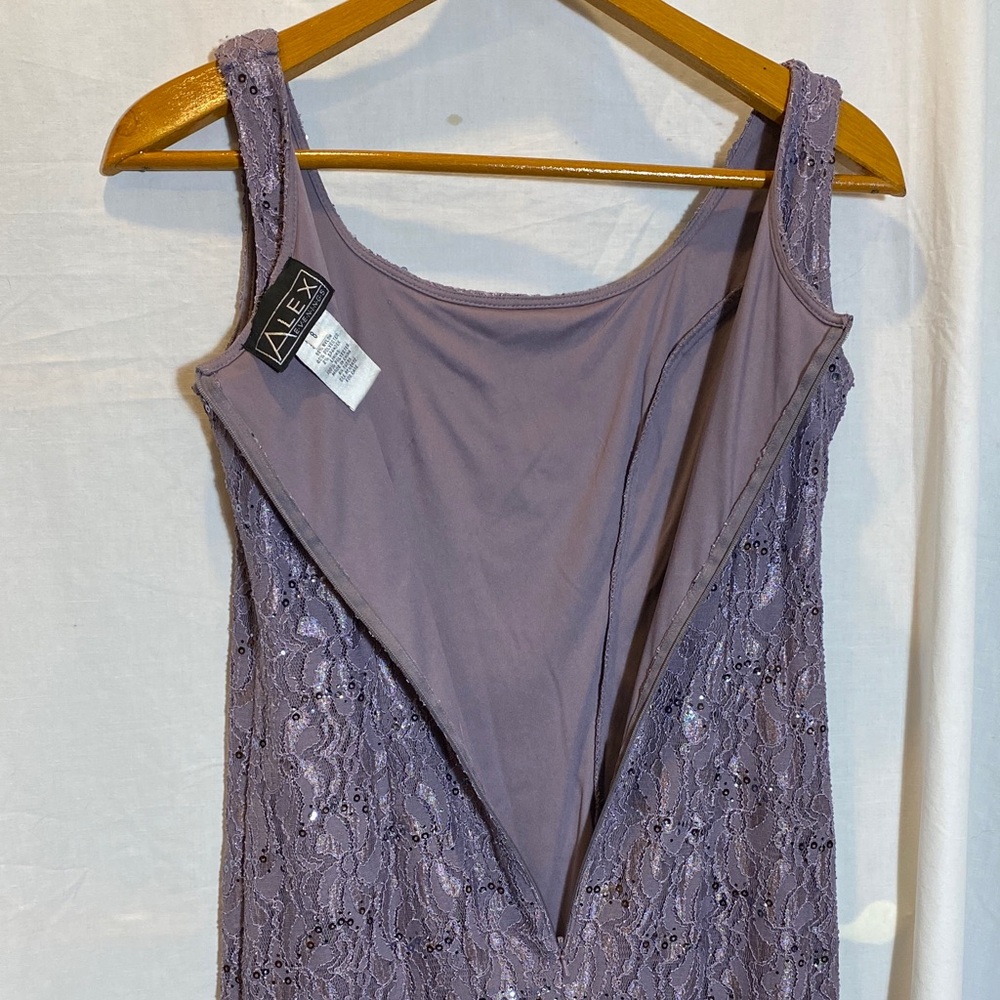 Alex Evenings Lace & Sequin Sleeveless Gown with Matching Jacket - Women size 8 - Picture 11 of 11